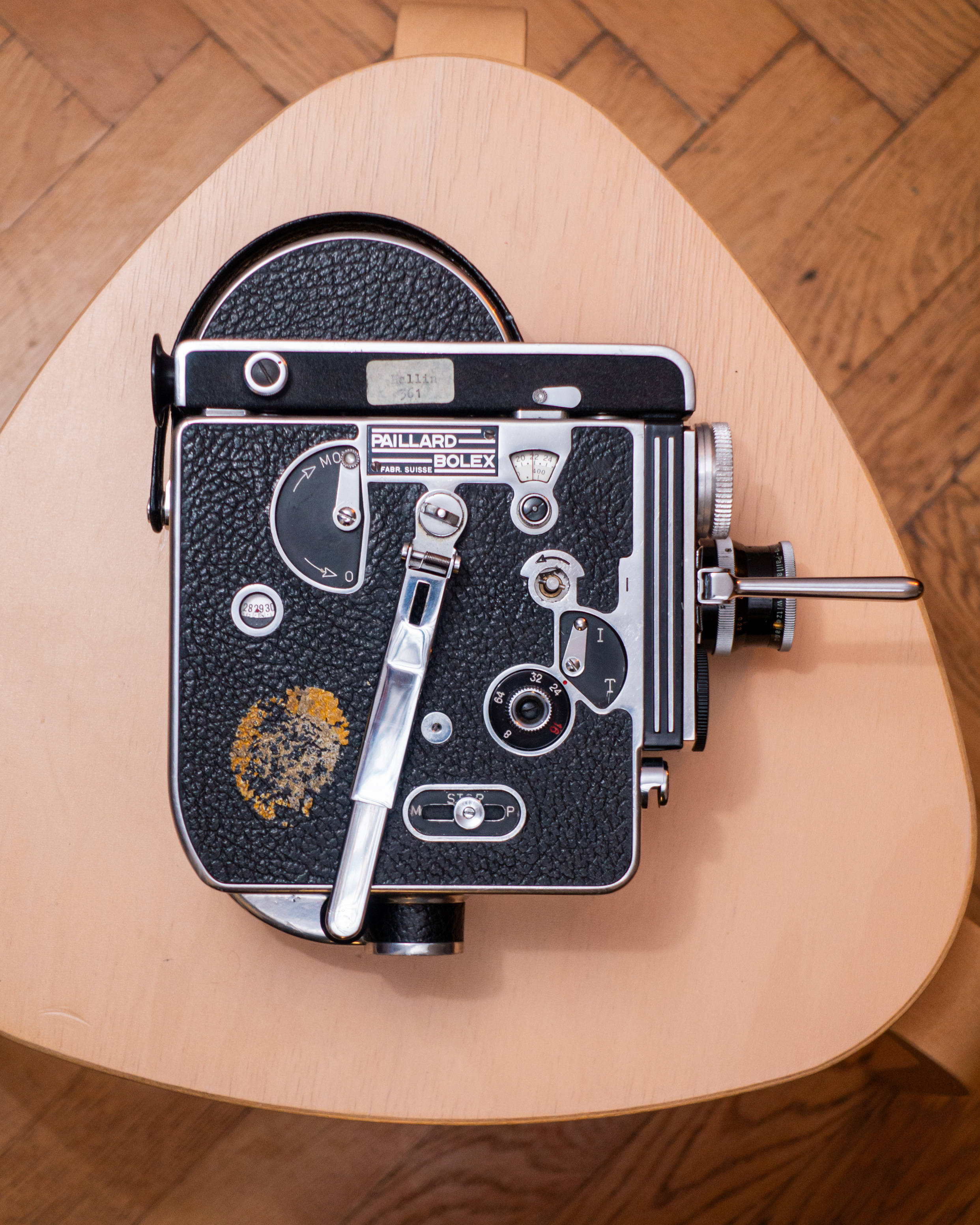   bolex h16 reflex 16mm camera w/ kern-paillard switar 16mm f:1.8 ar lens