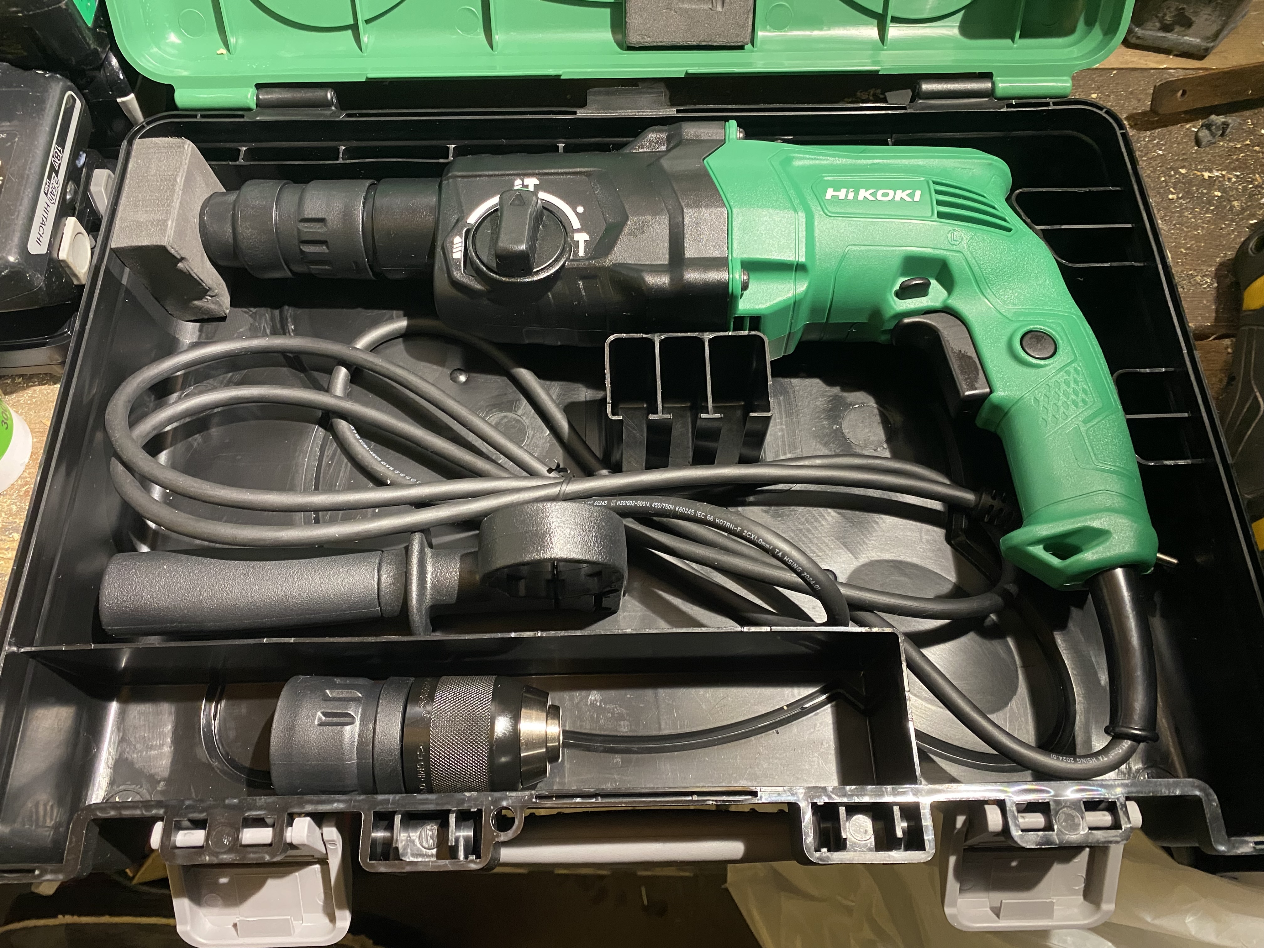 Hikoki kombihammer/bor/meisel.