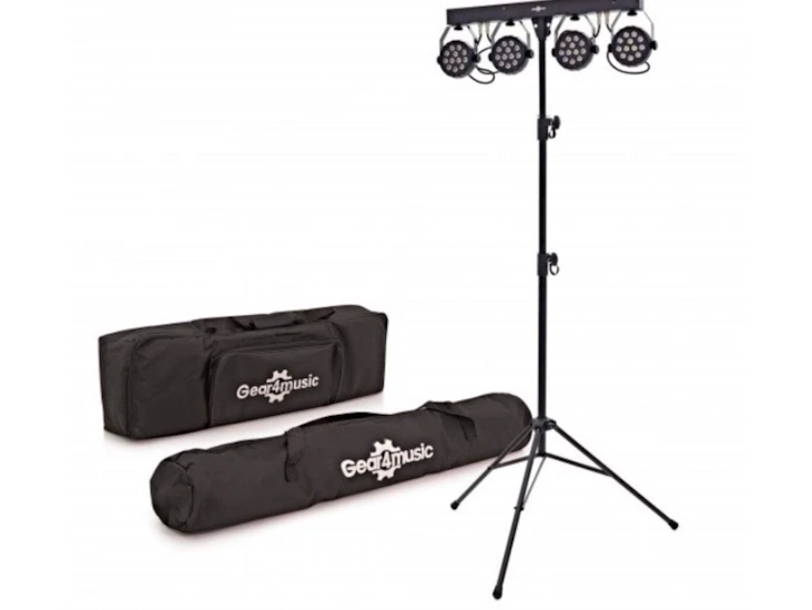 Rökmaskin och ljusstativ