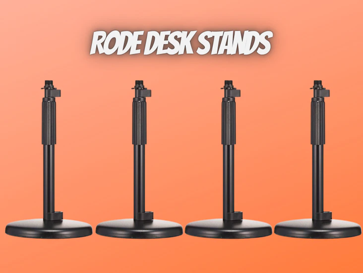 4x rode ds1 desk stand microphone stand tripod