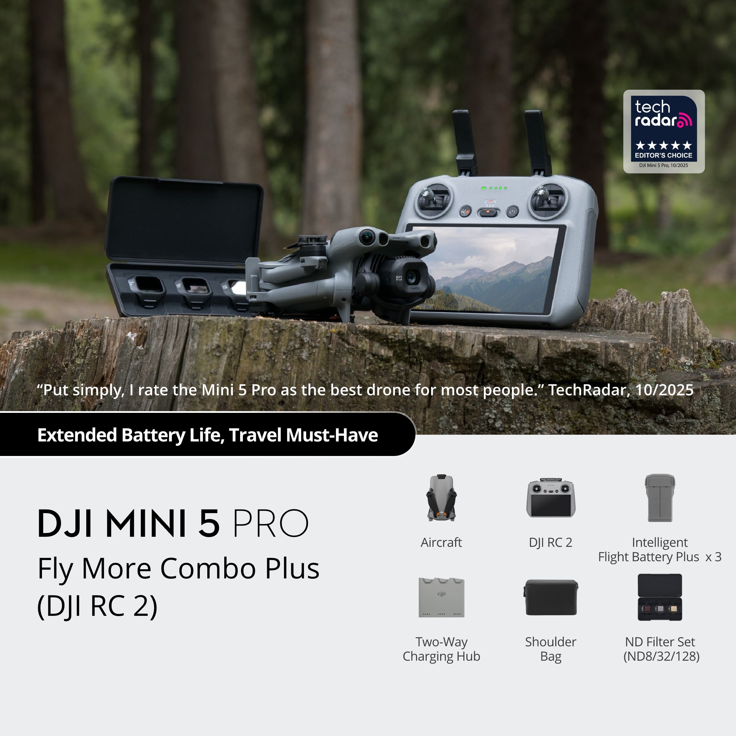 Dji mini 5 pro flymore pluss til utleie ålesund