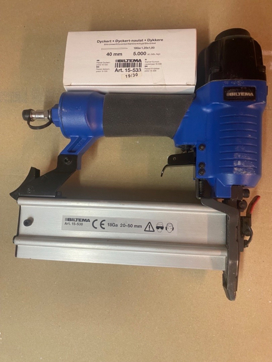 Luftdriven dyckertpistol