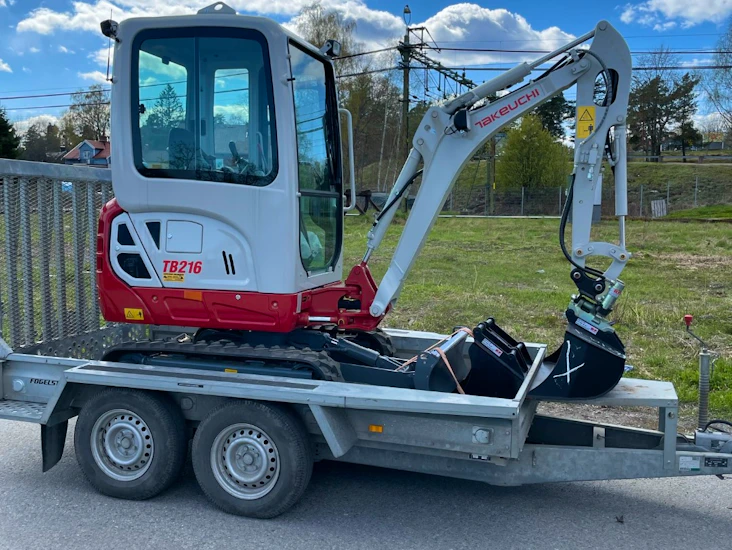 Minigrävare uthyres förmånligt!