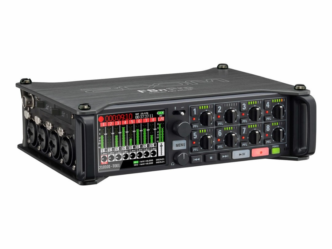 Zoom f8n pro multitrack field recorder