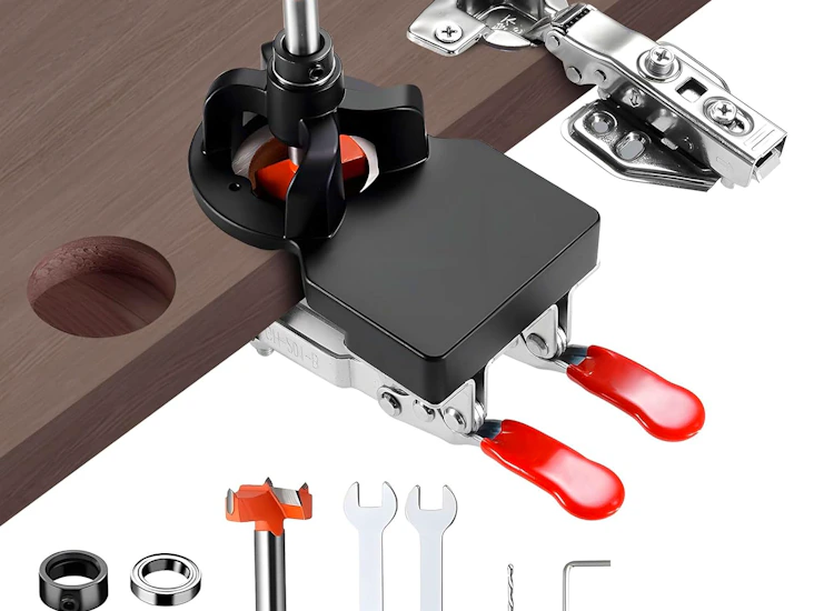 Borrmall för gångjärn