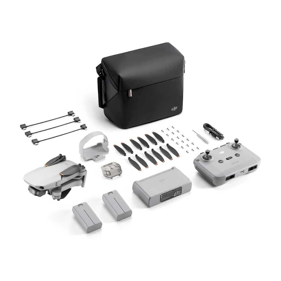 Dji mini 4k fly more combo-sett + rc-n1c fjernkontroll