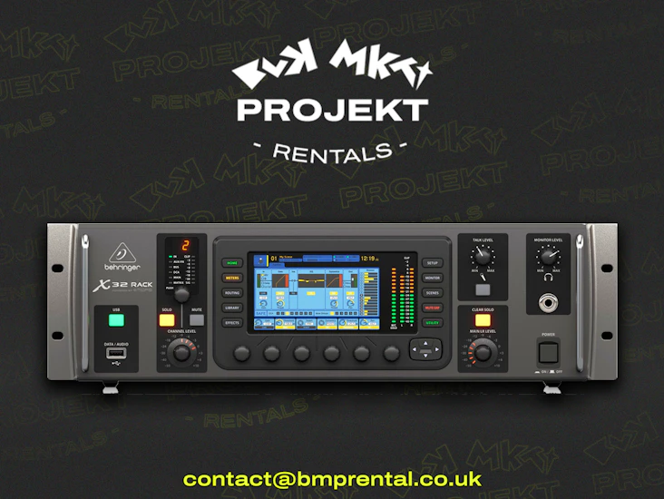 Behringer x32 rack mount audio mixer