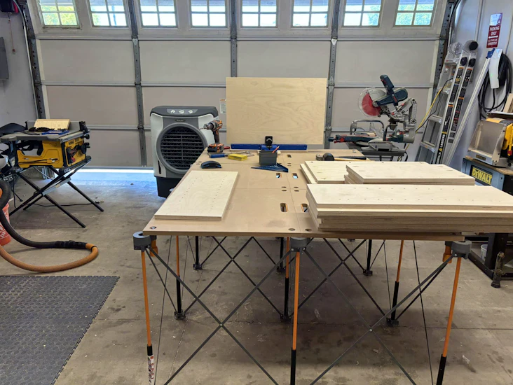 Centerpid, arbeidsbord, sammenleggbart, max 2700 kg