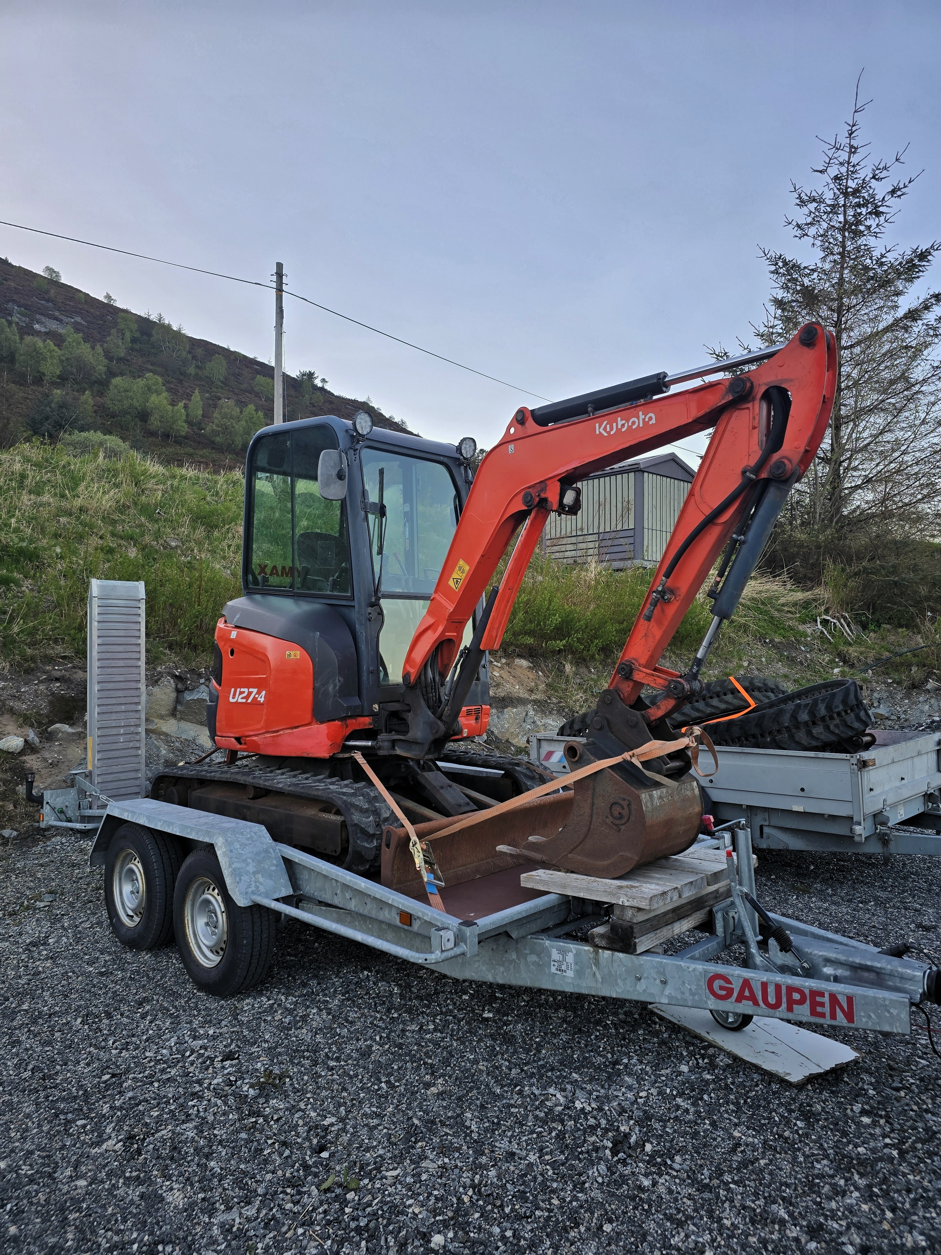 2.7t kubota minigraver (u27-4) 