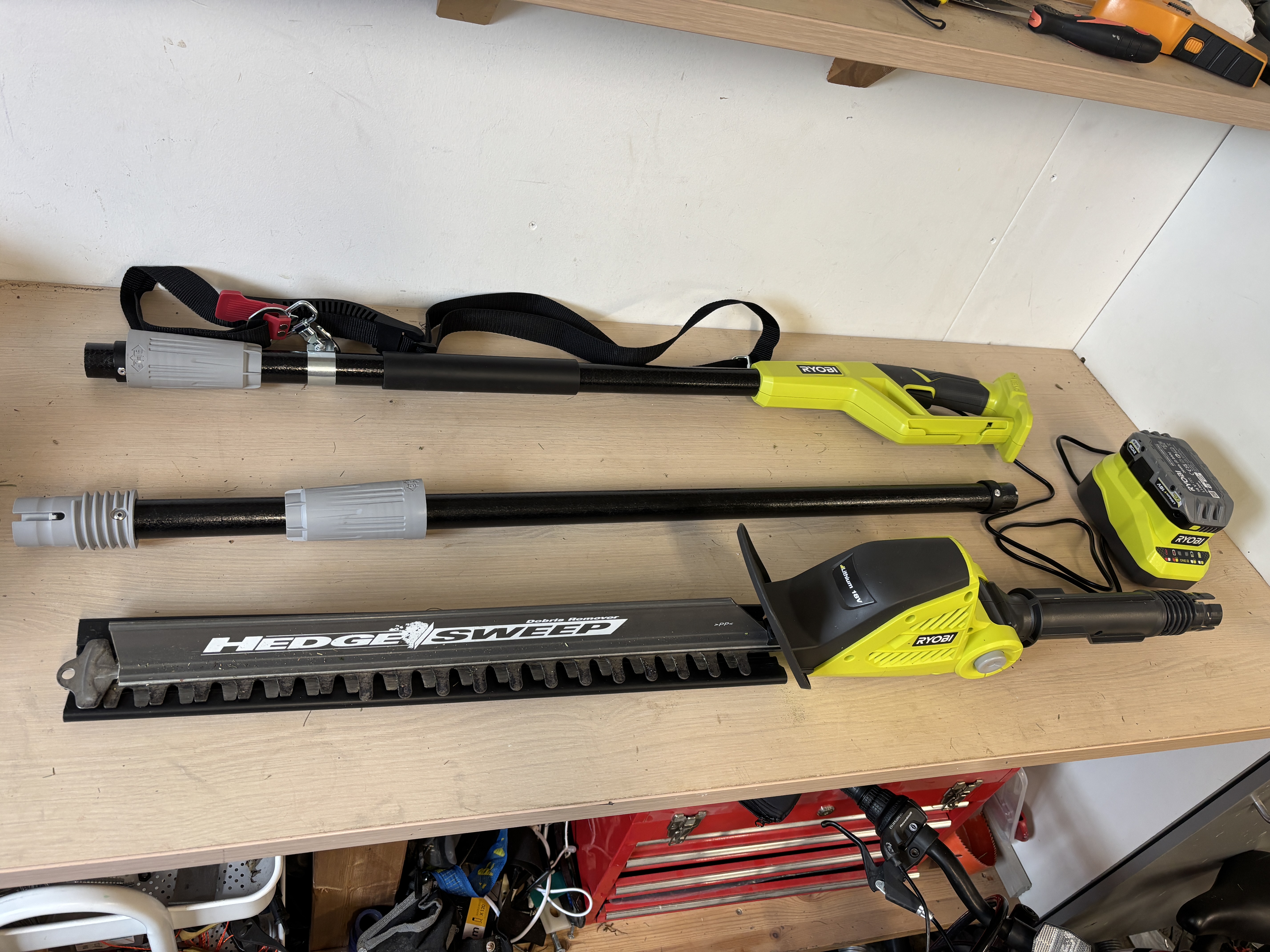 Ryobi hekksaks opt1845 one+ 18 v batteridrevet