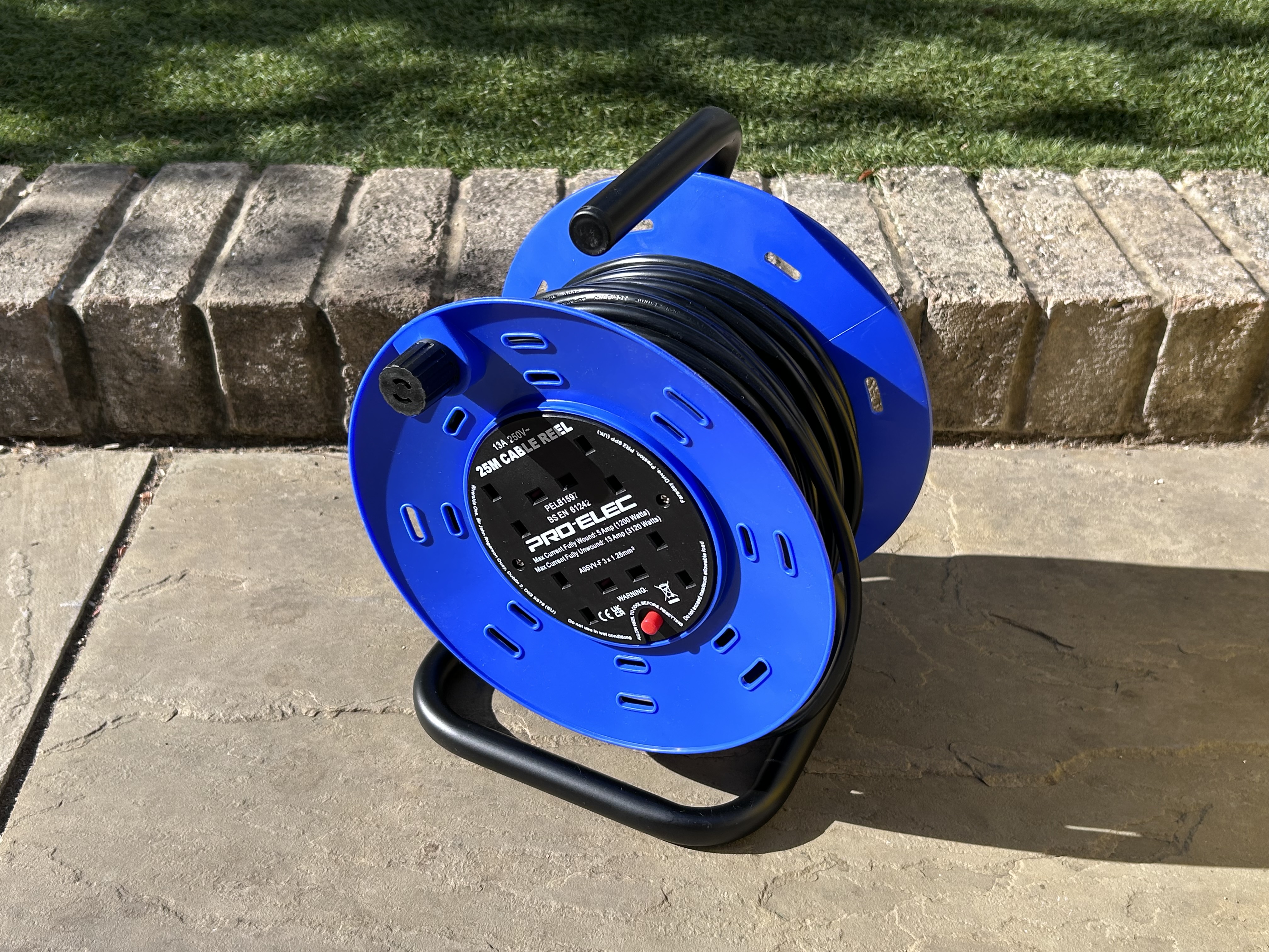 25m 13amp cable reel - 4 gang 