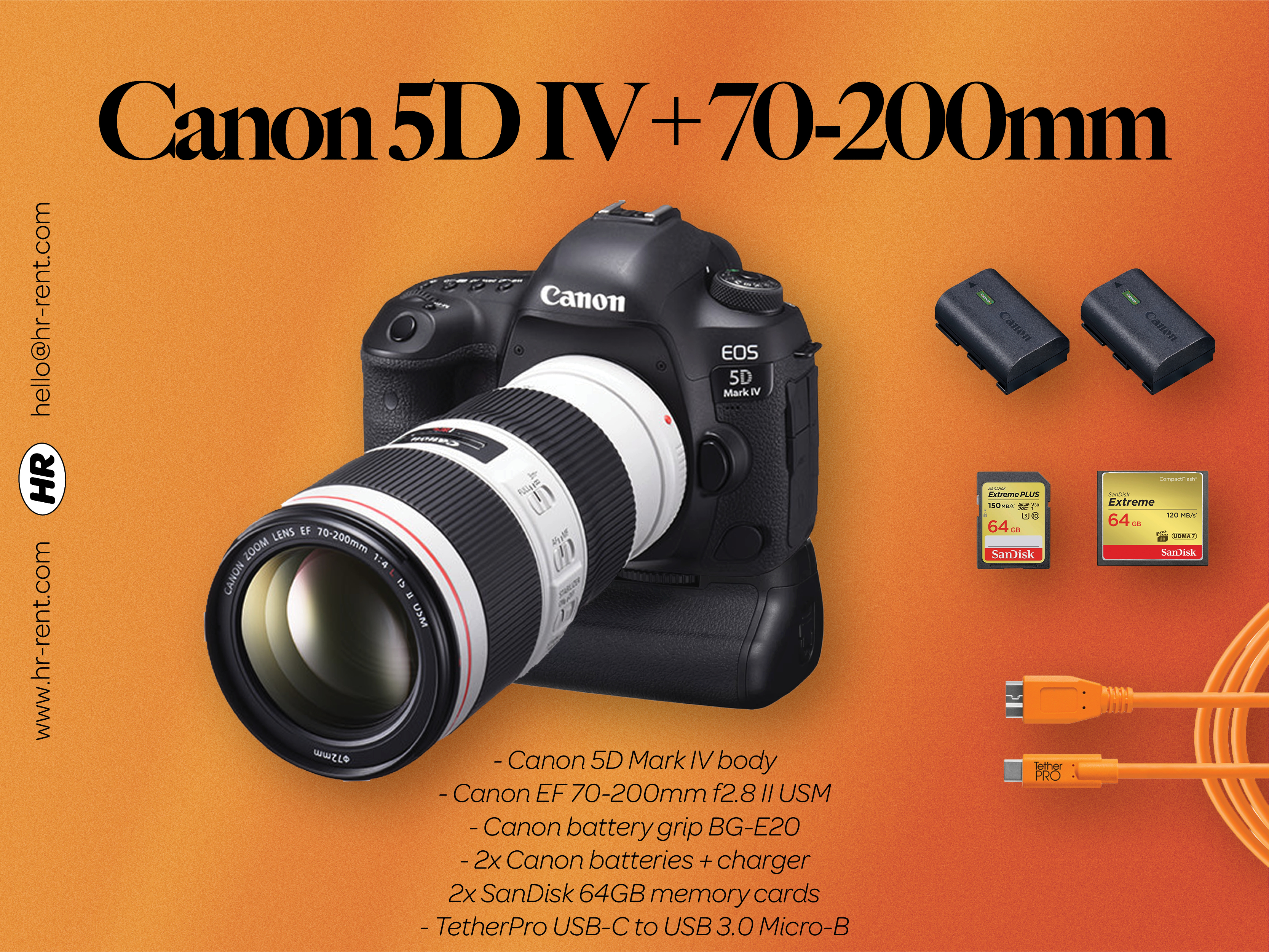 Canon EOS 5D Mark IV + EF70-200mmf2.8LⅡ Canon EF 70-200mm F/2.8L is Ii USM Lens for Canon 6D, 5D