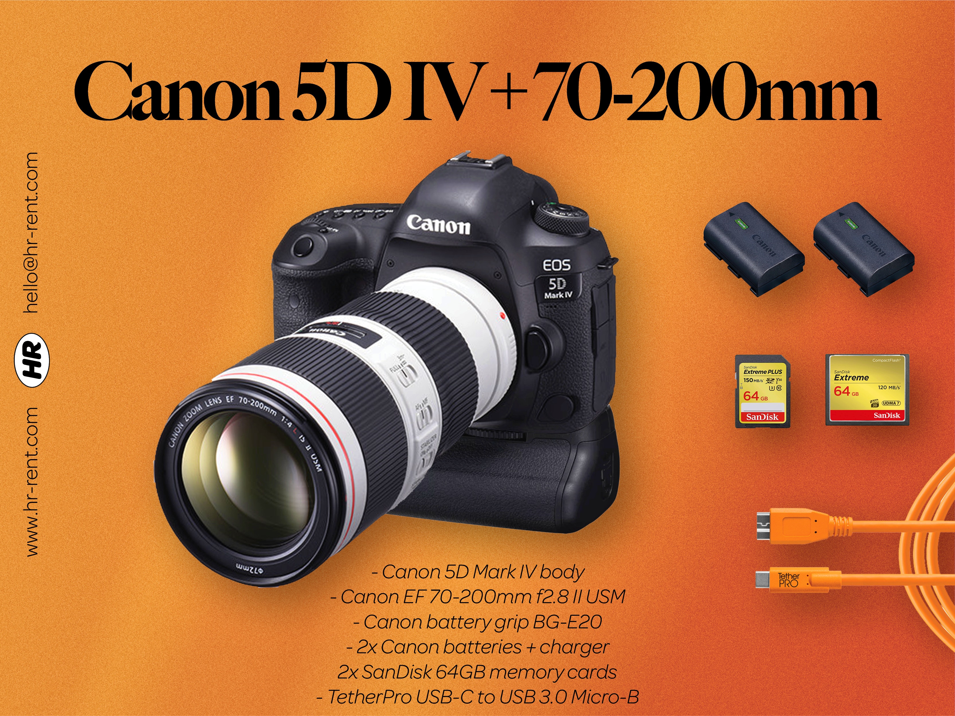 70 200mm 5d Lens Canon 5D Mark Ill W/ 70 200 EF - Main Image