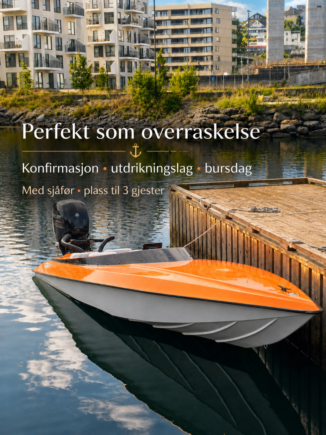 Unik opplevelse på sjøen – perfekt som overraskelse