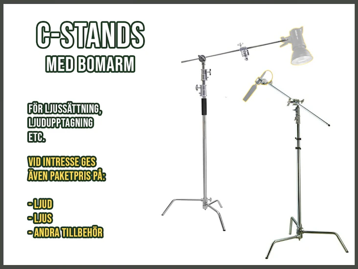 C-stands med griparm