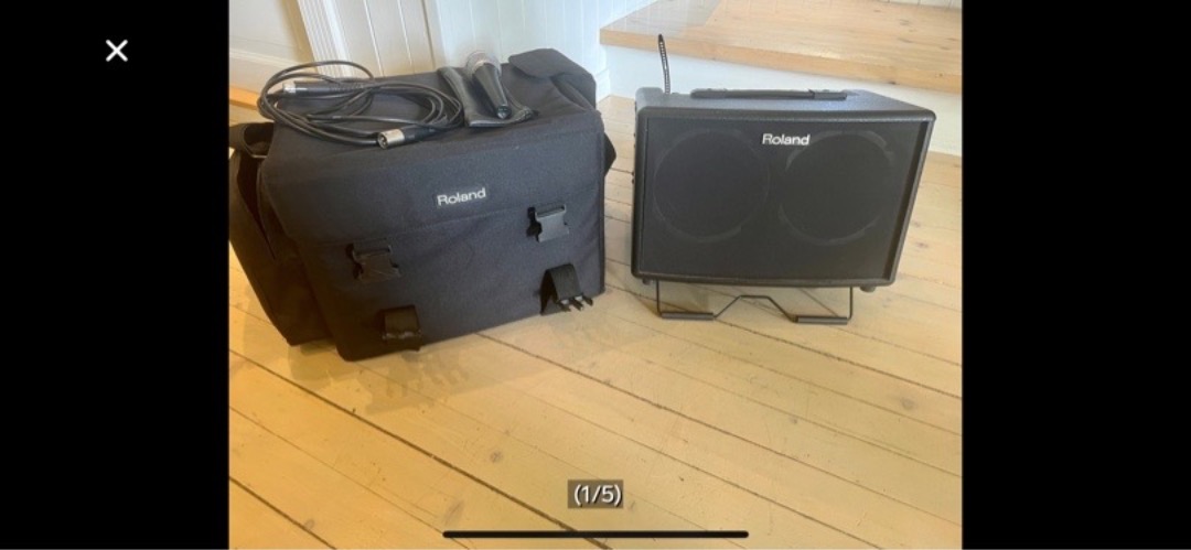 Roland sanganlegg m shure mikrofon