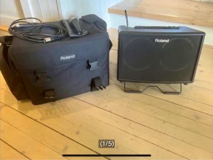 Roland sanganlegg m shure mikrofon