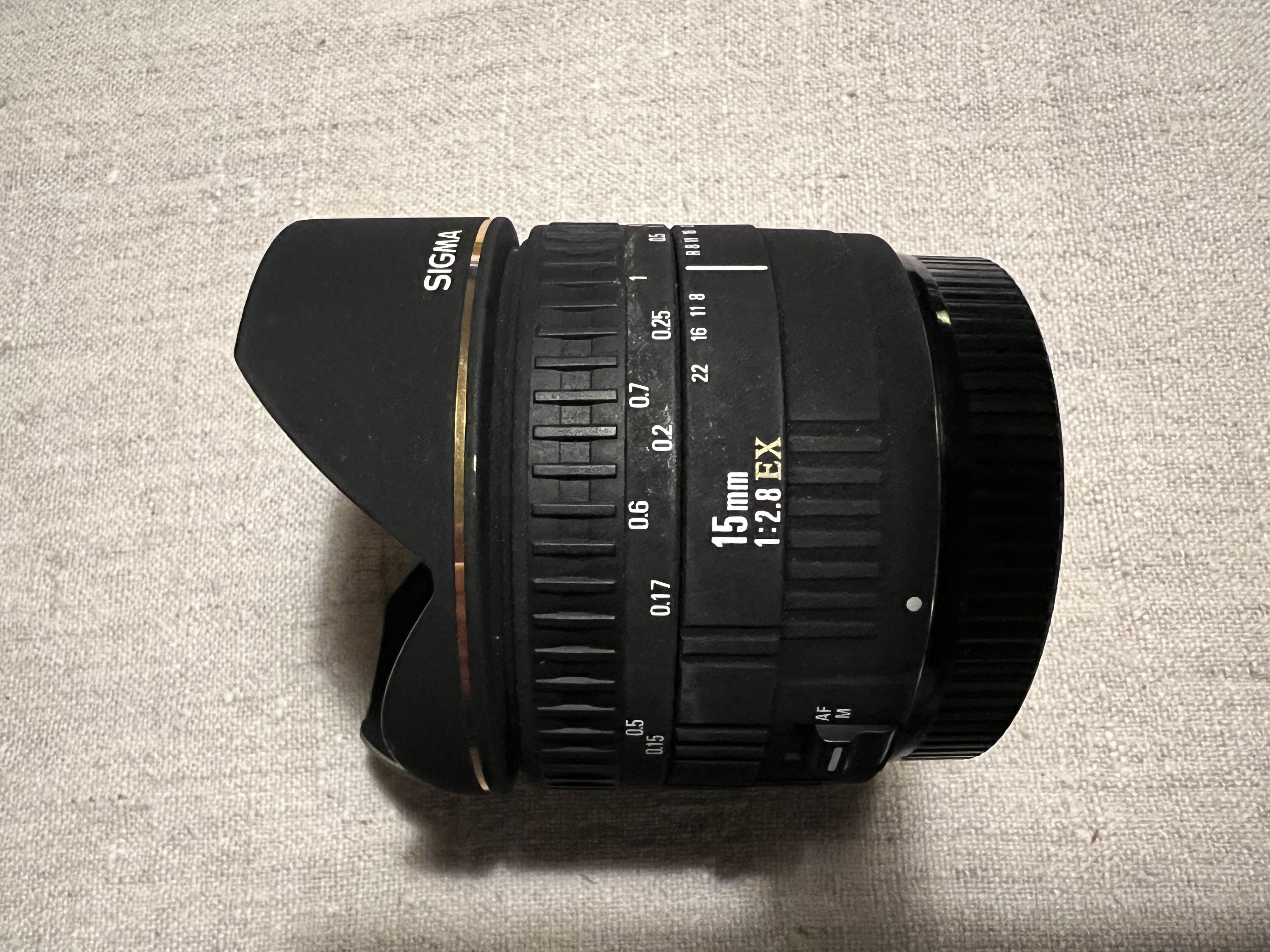 Sigma 15 mm f2.8  ex fisheye