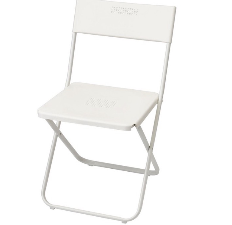 Klappbord och 6 klappstolar