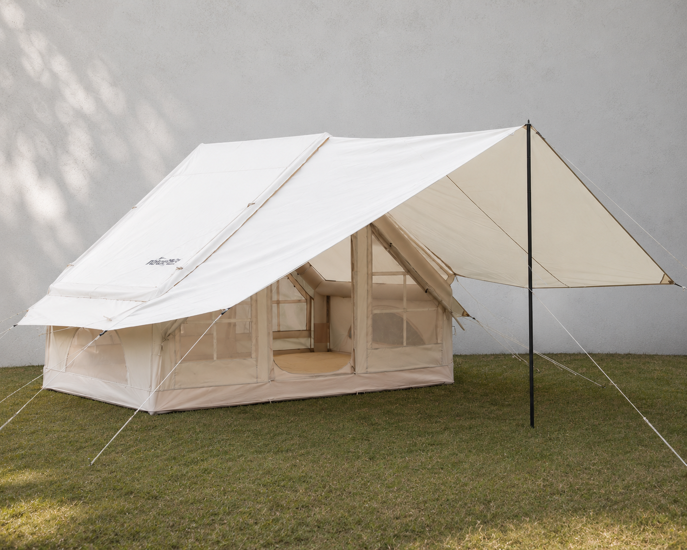 Uppblåsbart glampingtält för 3–5 personer