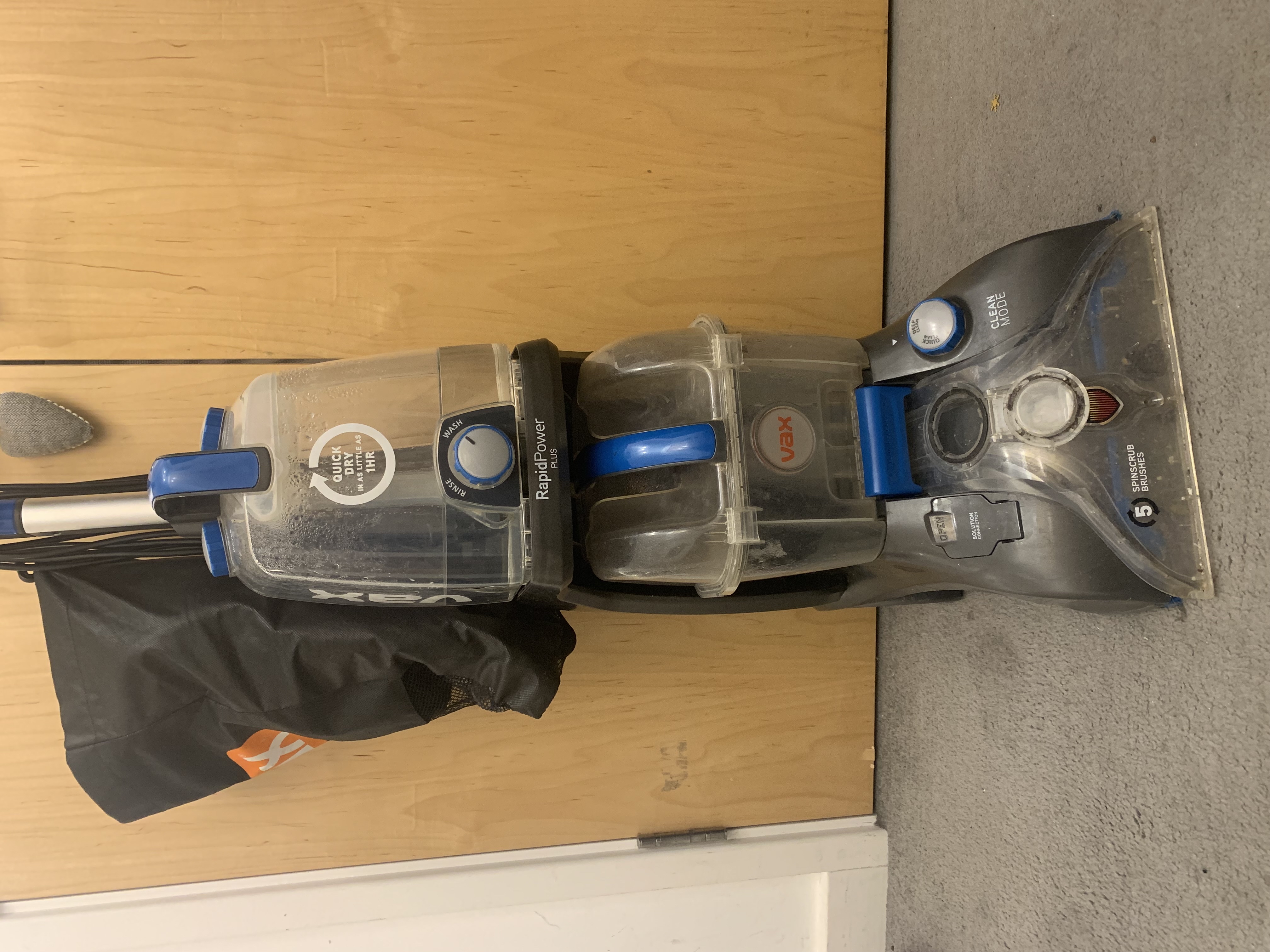 Vax rapid power plus carpet cleaner