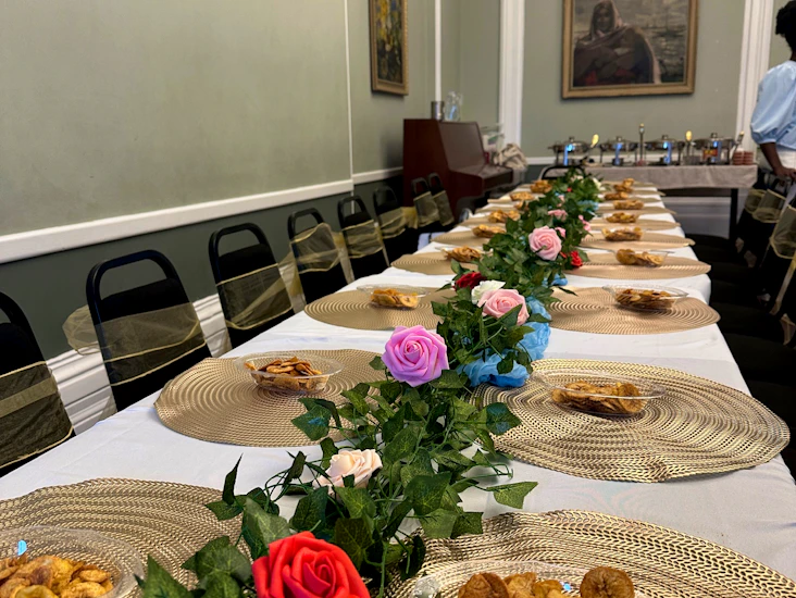 classic white rectangular tablecloth — 90" x 132"