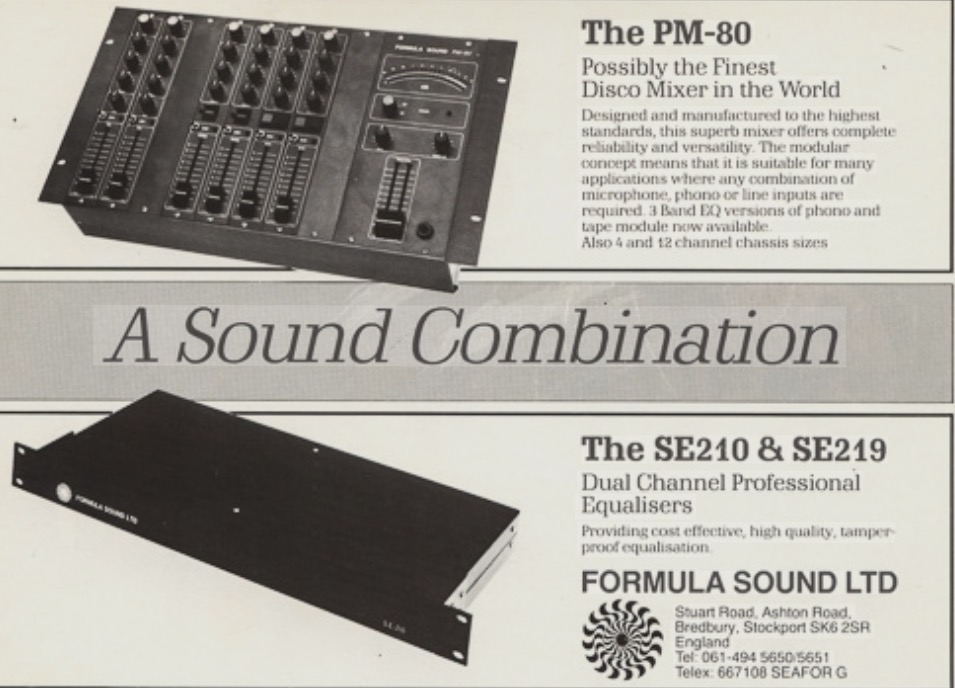 Formula sound pm80 legendary analogue mixer | same day hire available