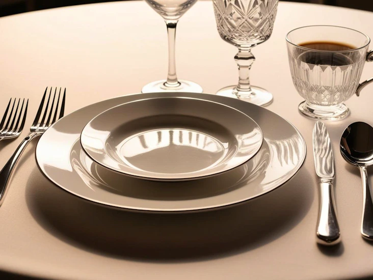 Bestick / glas / porslin-kuvert