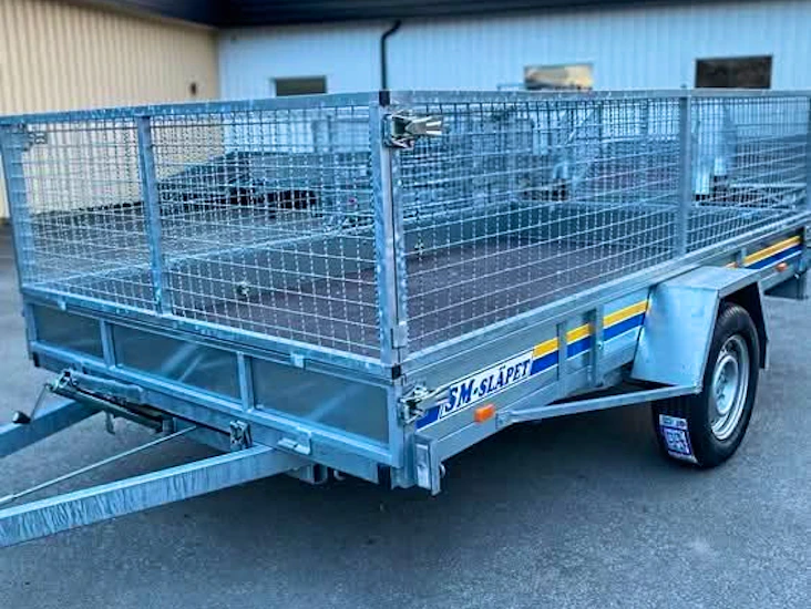Släpvagn proffs med eller utan gallergrindar