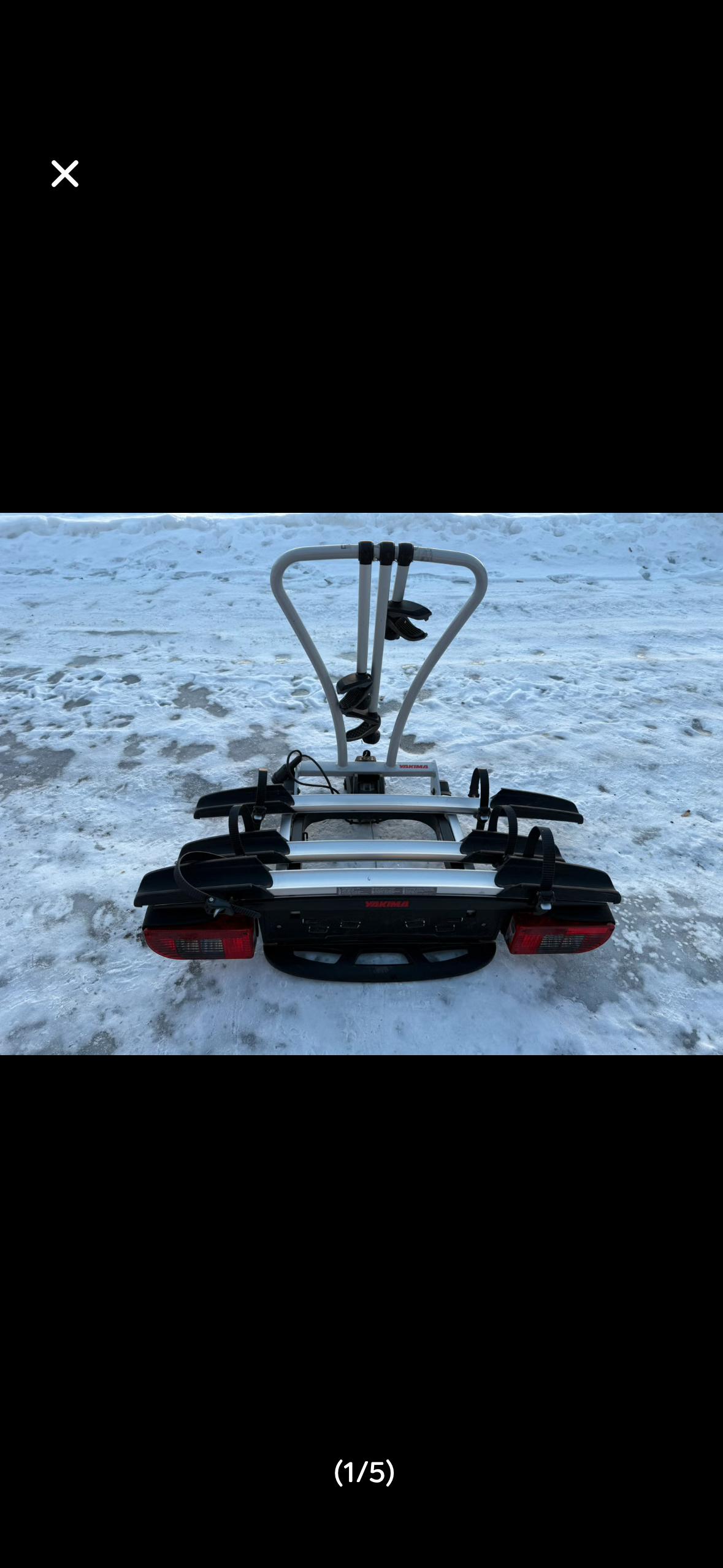 Yakima justclick 3 sykkelstativ for 3 sykler