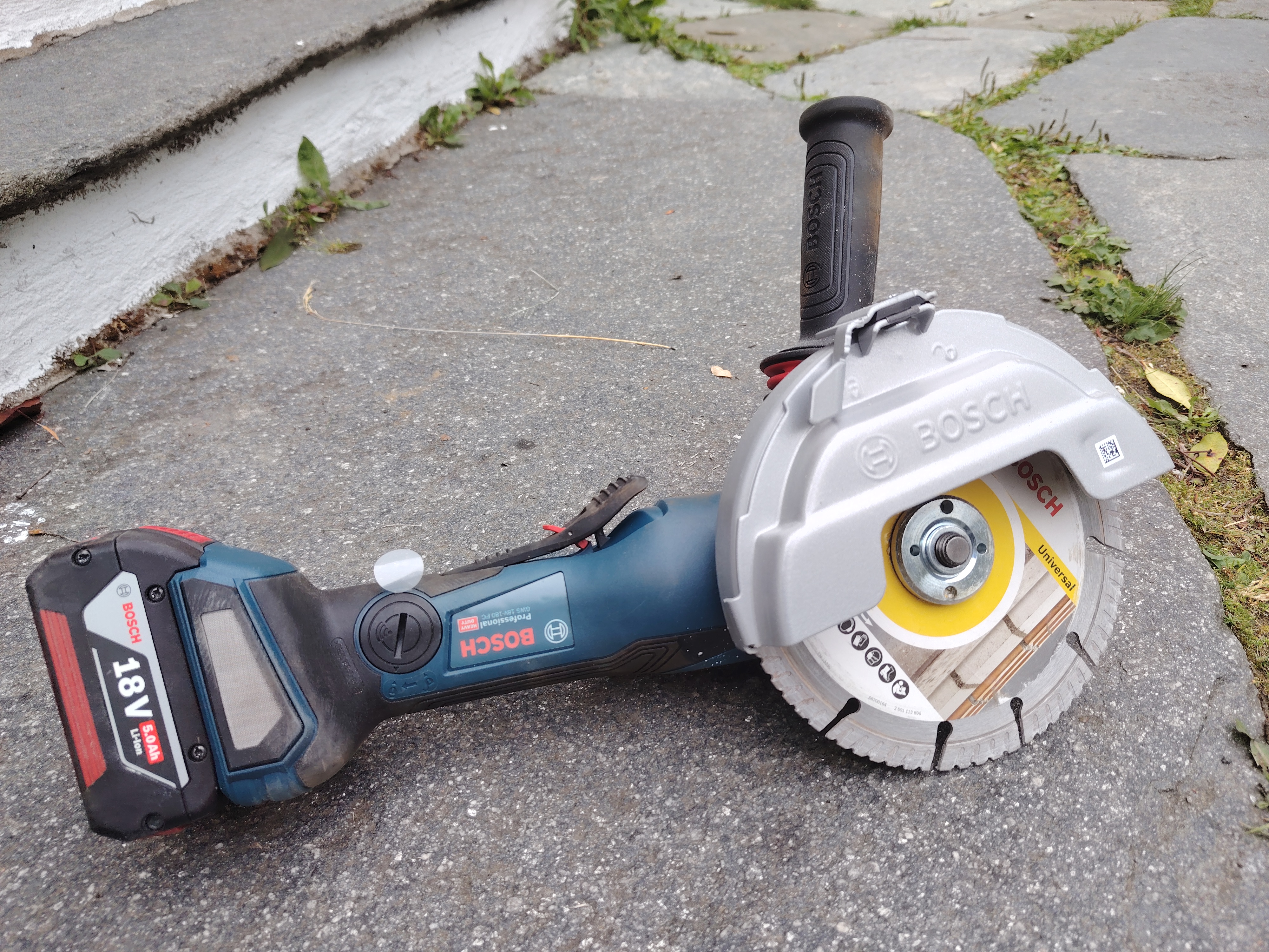 Bosch kraftig vinkelsliper gws 18v-180