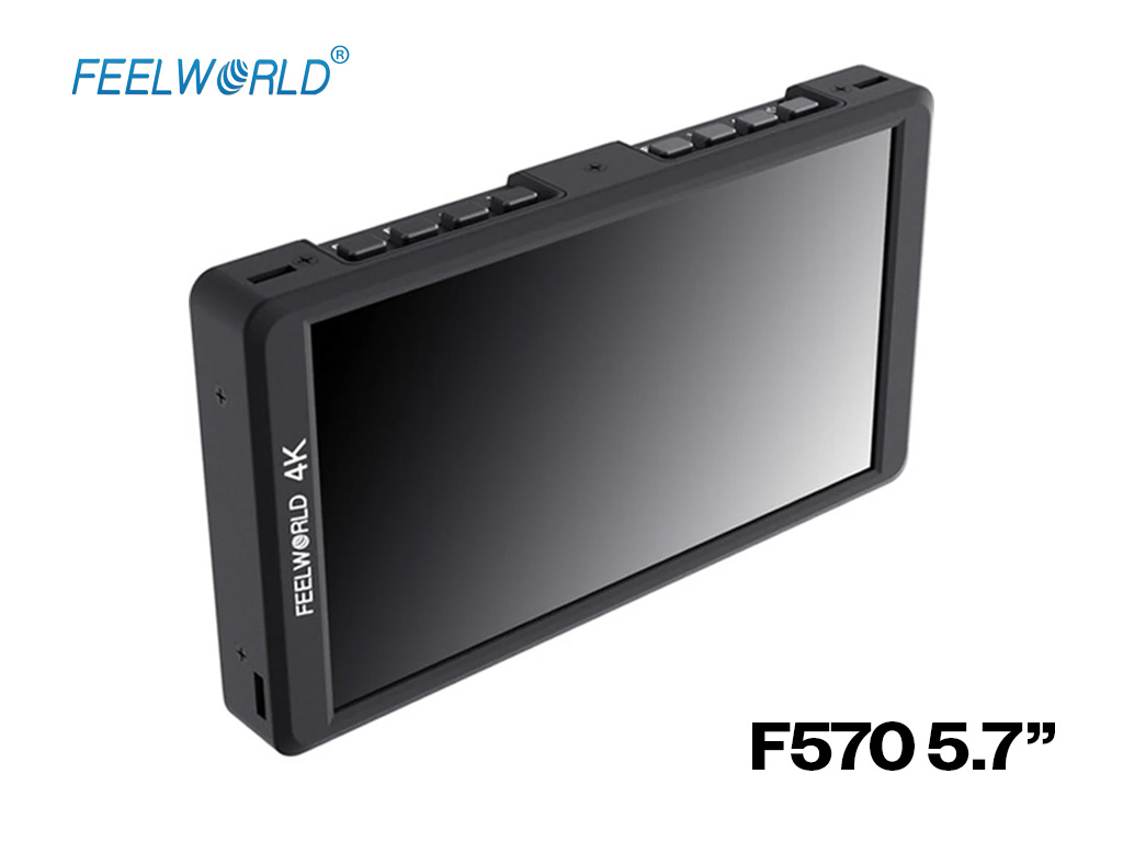 Feelworld f570 5.7", hdmi monitor support, 4k signal