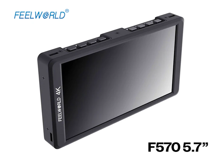 Feelworld f570 5.7", hdmi monitor support, 4k signal