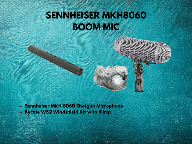 Sennheiser mkh 8060 shotgun boom microphone