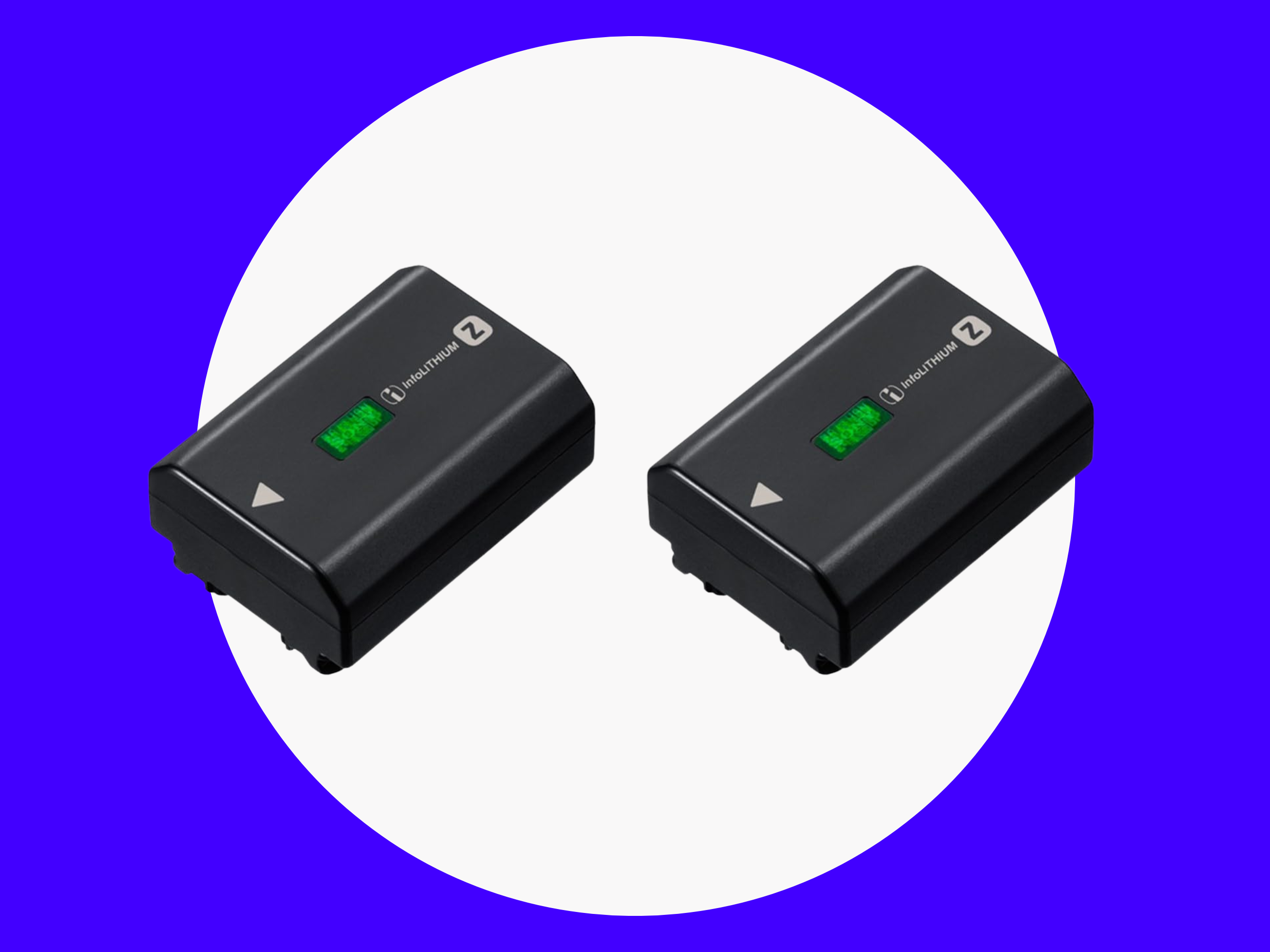 2 x sony np-fz100 camera batteries