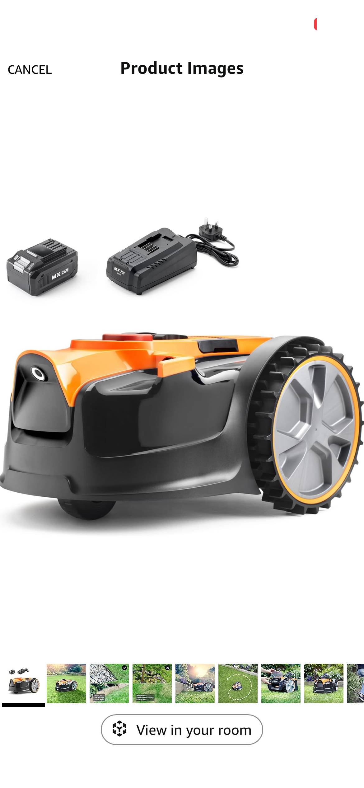 Lawnmaster ocumow® 16 drop and mow robot lawnmower