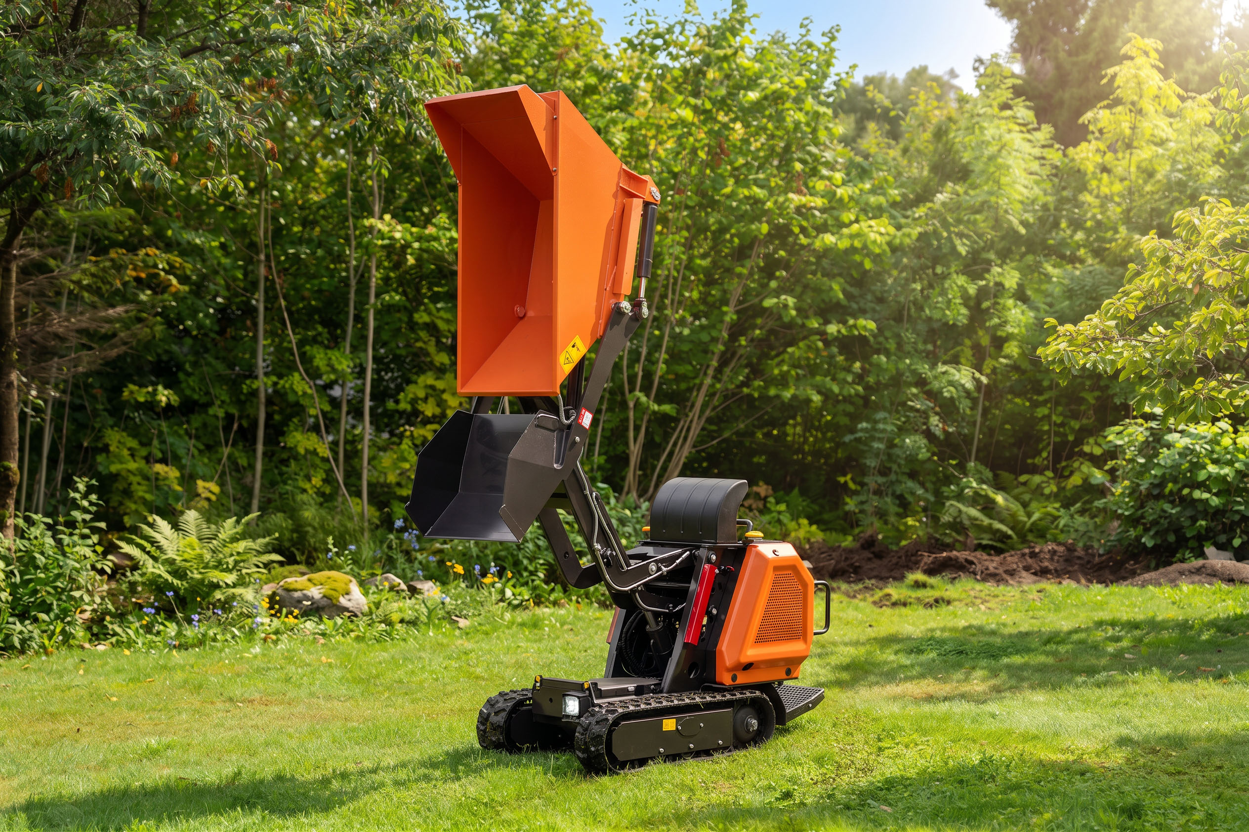 Minidumper 800 kg m/høytipp 1,7 m