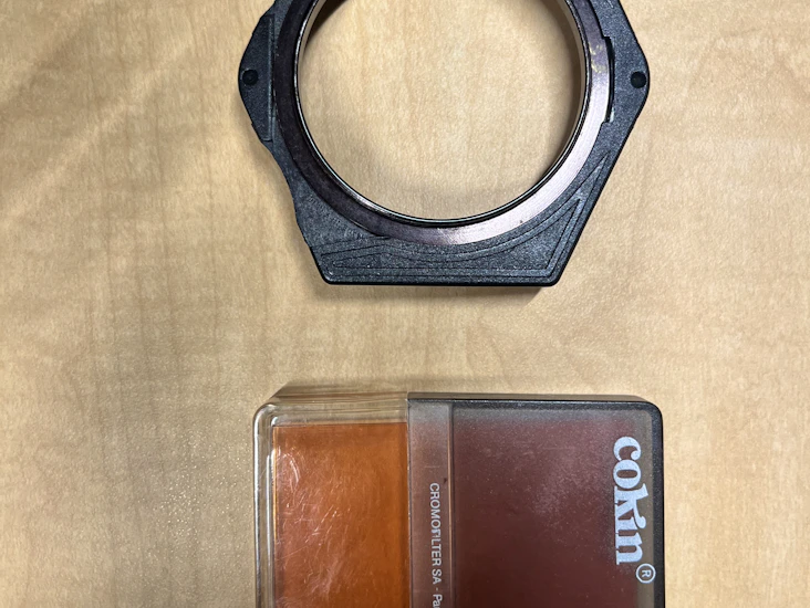 Cokin filter with camera attachment