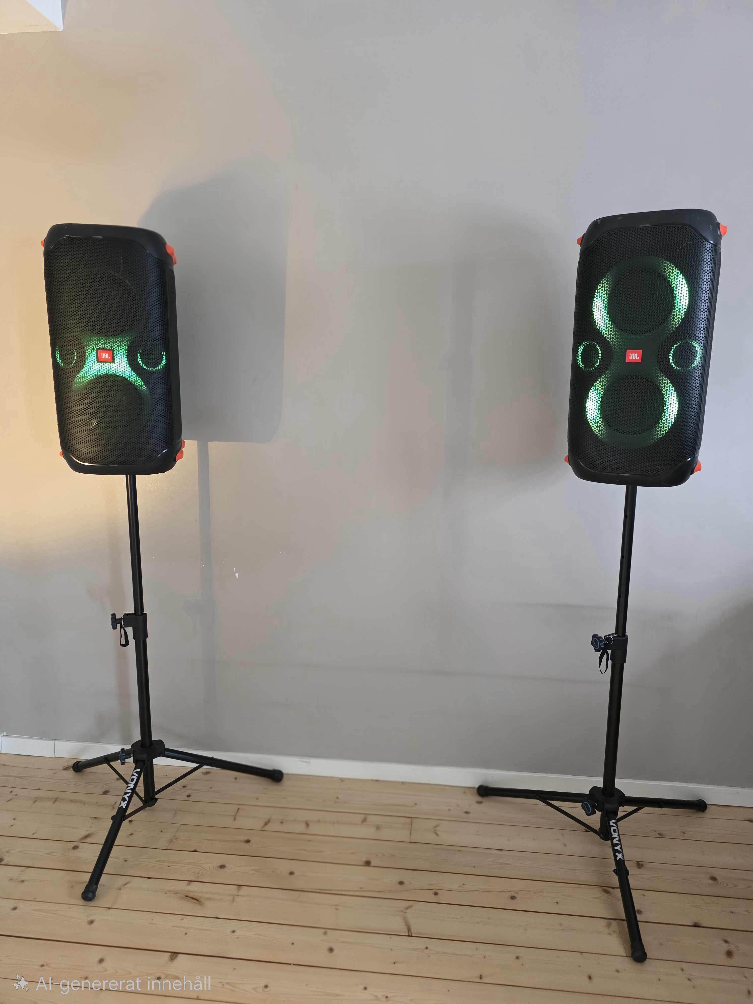 2st jbl partybox 110 med mikrofoner