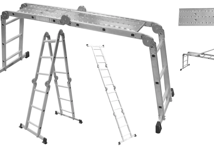 Multistige med plattform, 4x3 trinn, 3,38 m
