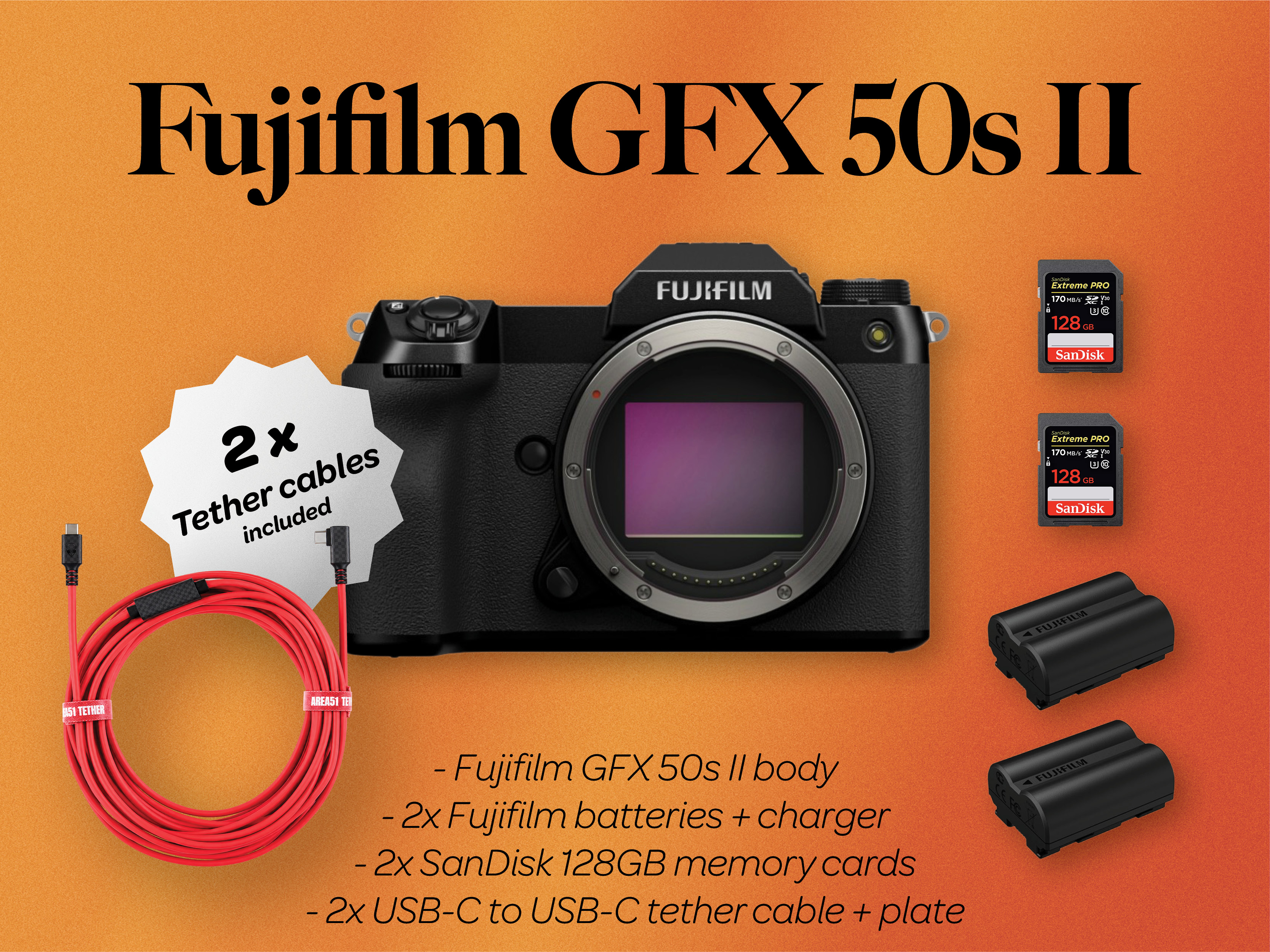 Fuji fujifilm gfx 50s ii medium format 