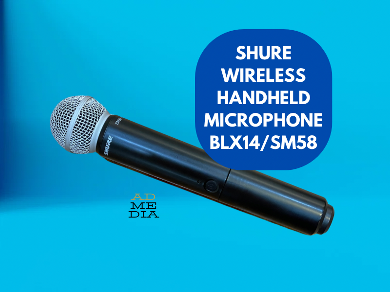 Shure sm58 wireless handheld microphone/receiver blx14