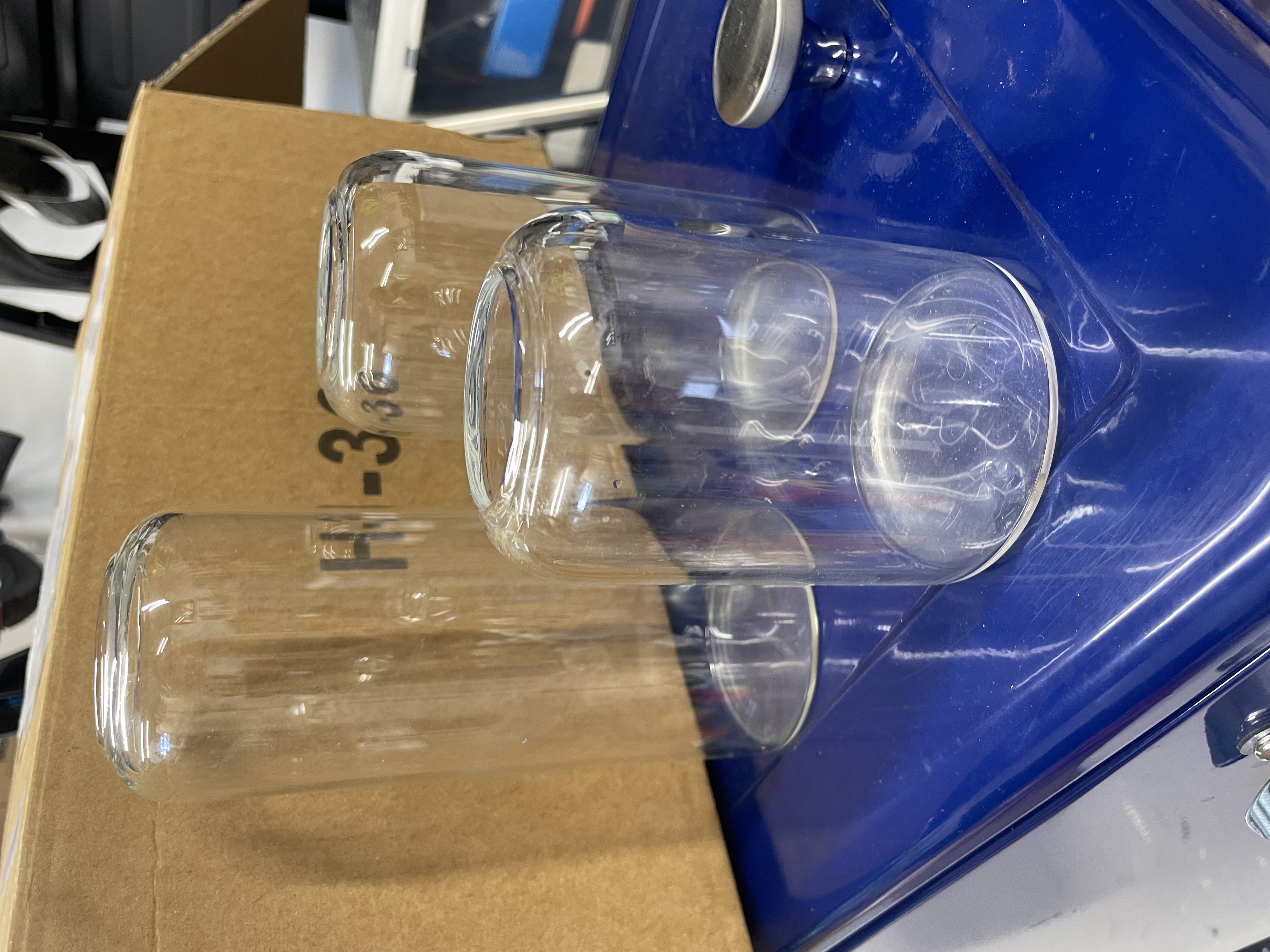 Clear bud vases