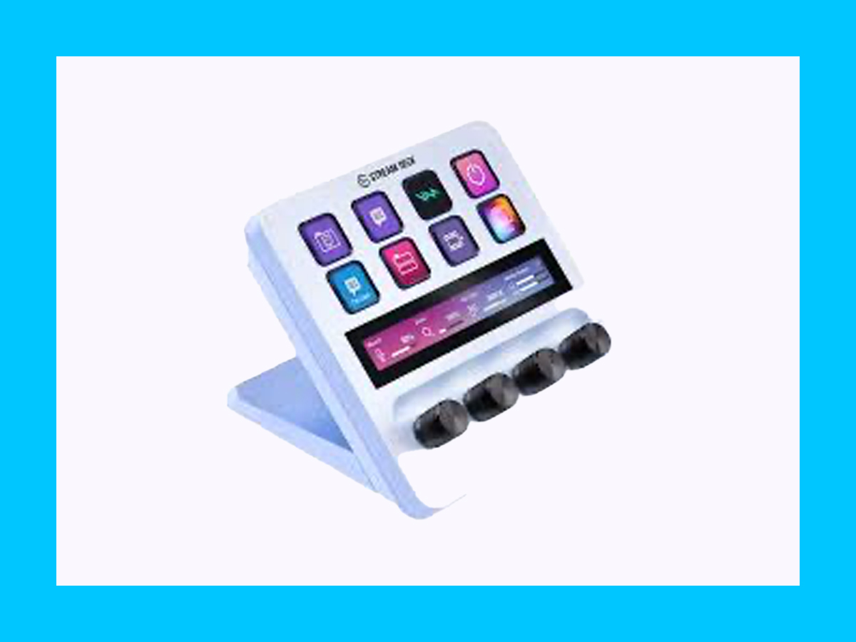 Elgato stream deck + plus in white