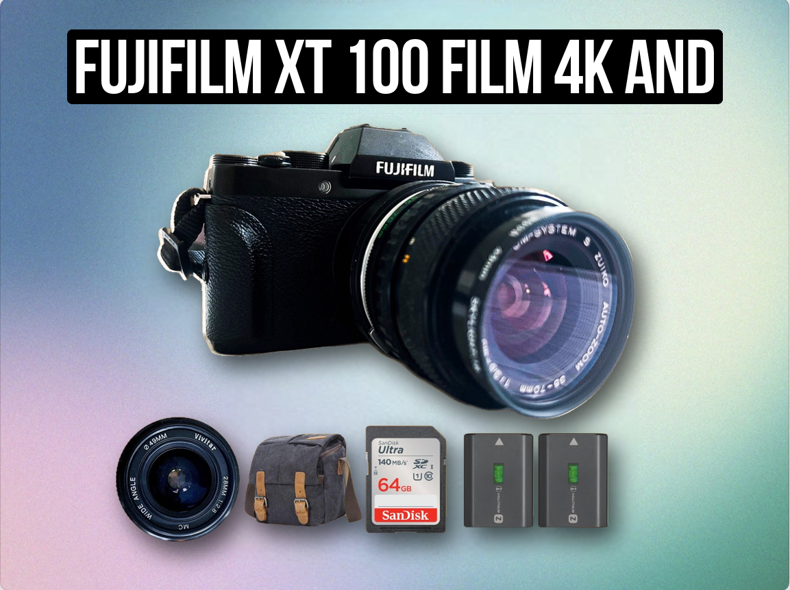 Fujifilm xt 100 film 4k and photography camera kit