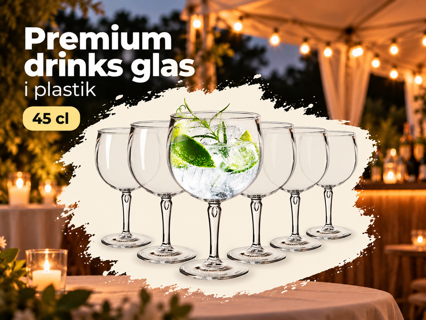 Drinksglas i plast