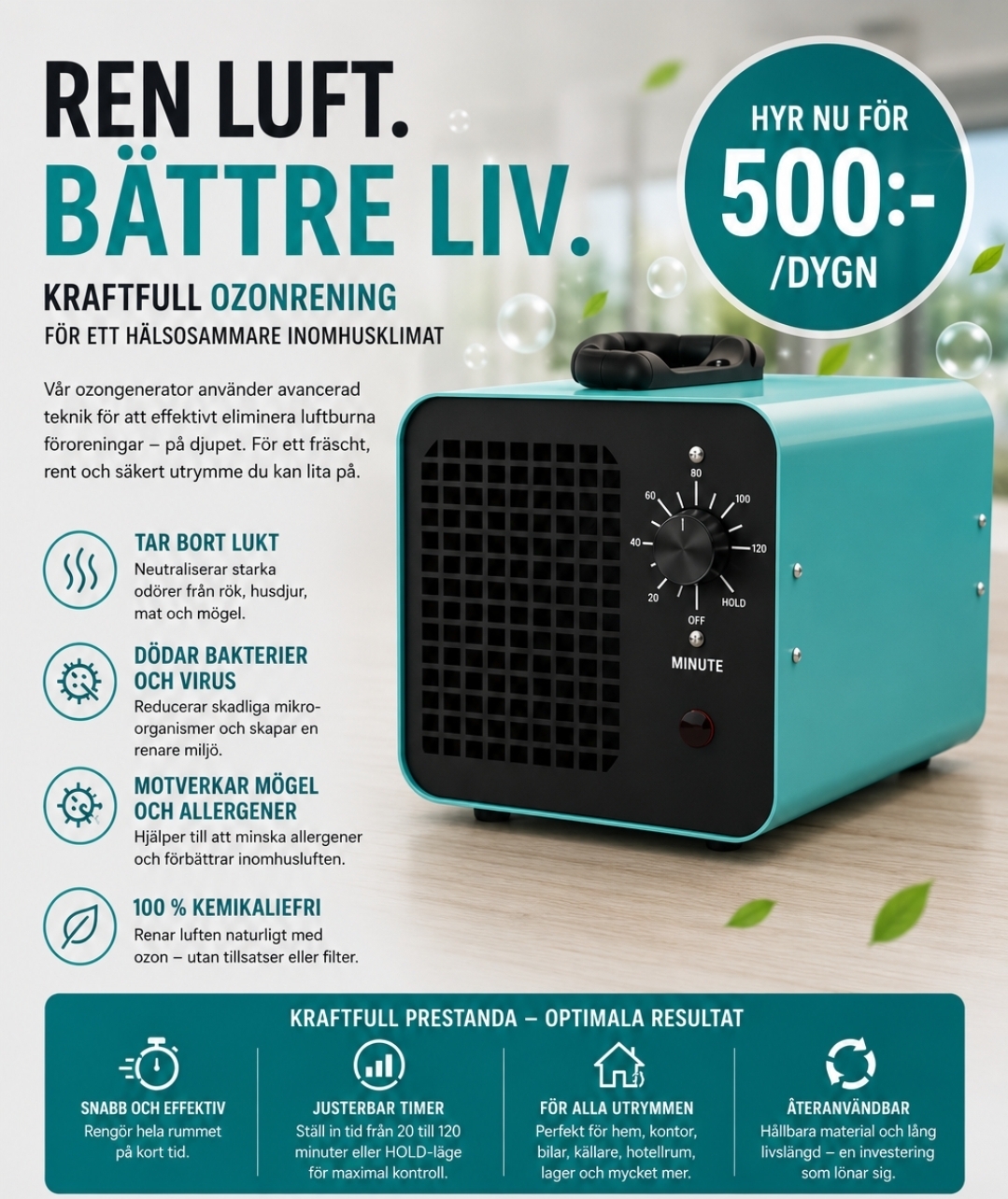 Profssionell ozongenerator
