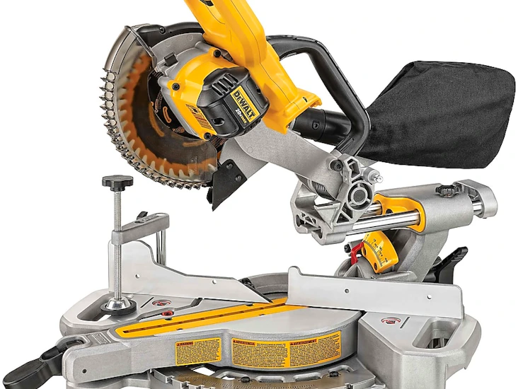Dewalt 7-1/4-in 20-volt max single bevel sliding compound cordless miter saw model #dcs361b
