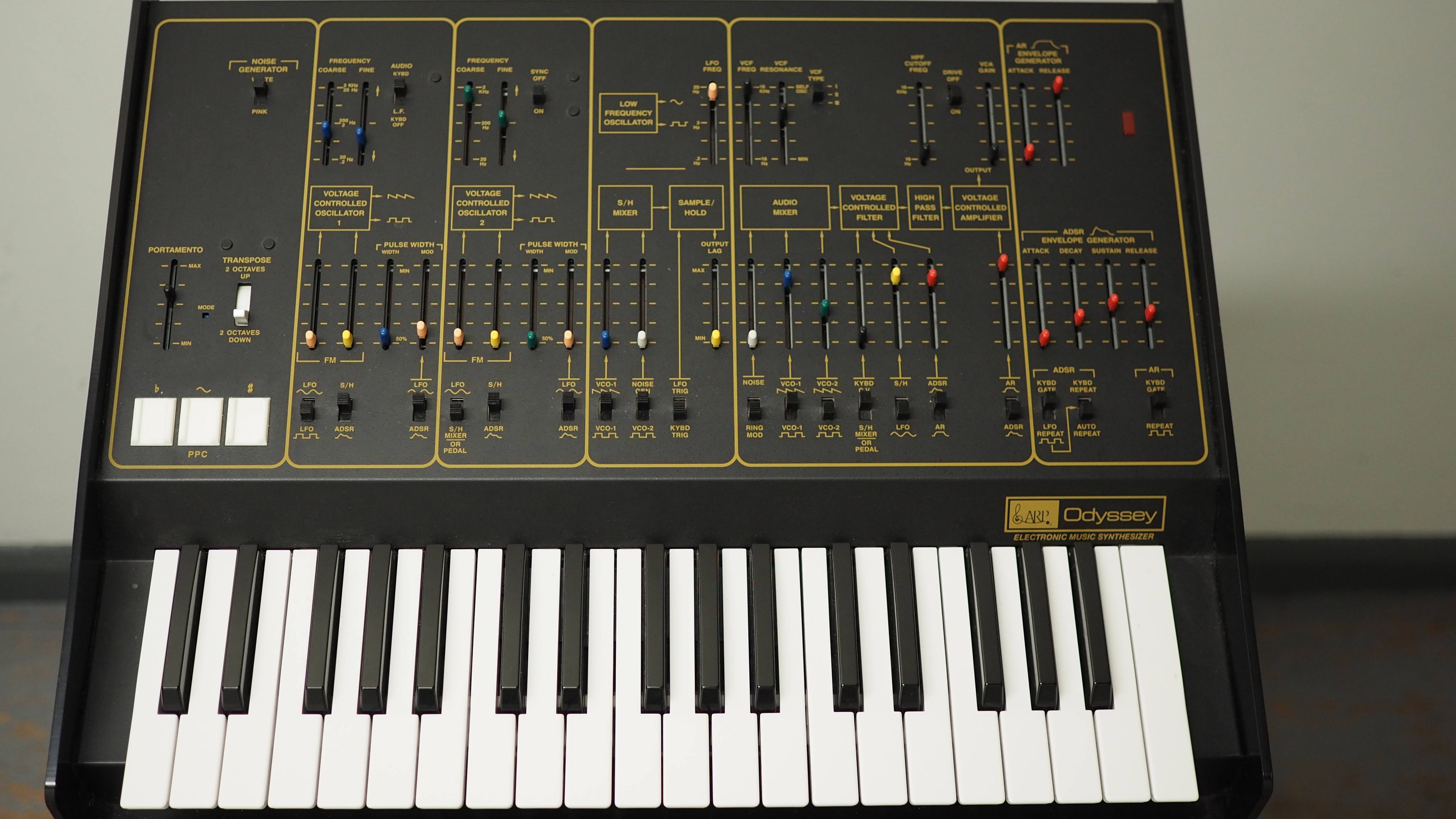 Arp odyssey analogue synthesiser - full size keys
