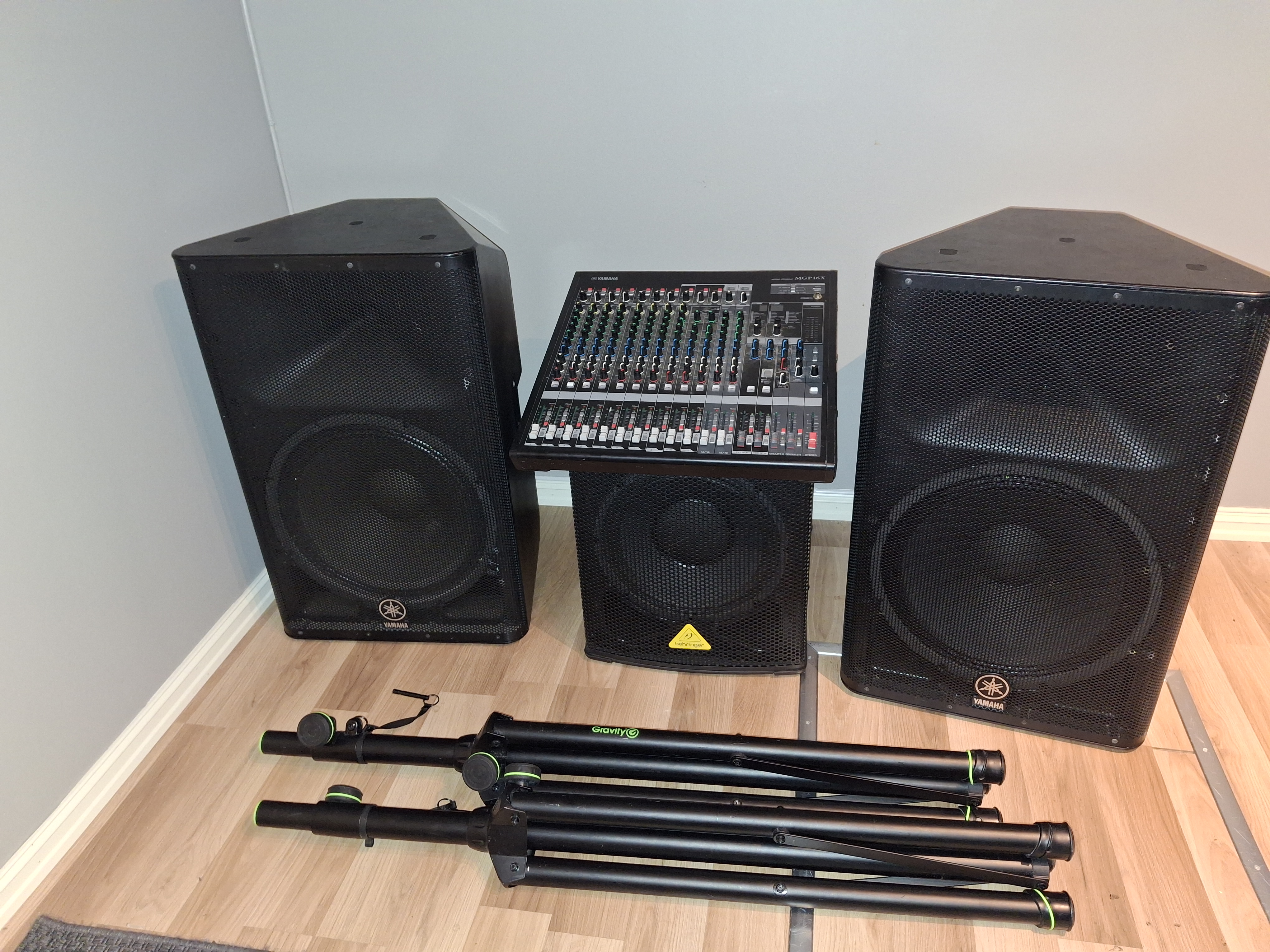 Lydanlegg til fest, bryllup, konsert osv. 